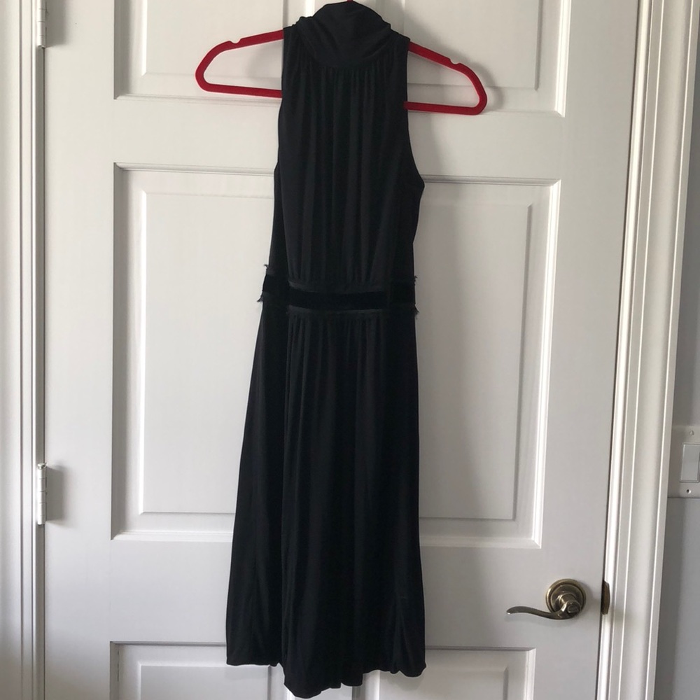 Kay Unger high neck black dress